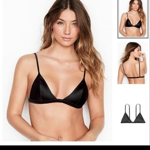 Victoria Secret silk black bralette medium